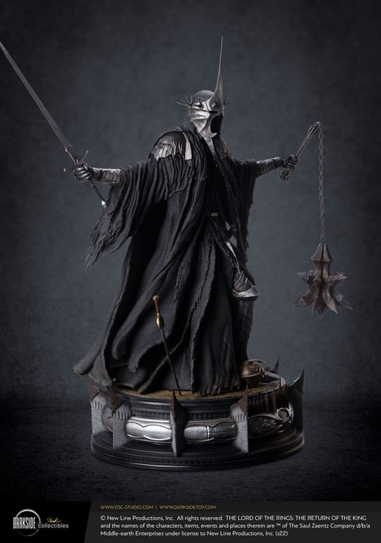 Statuette Le Seigneur des Anneaux Witch-King of Angmar sous différents angles