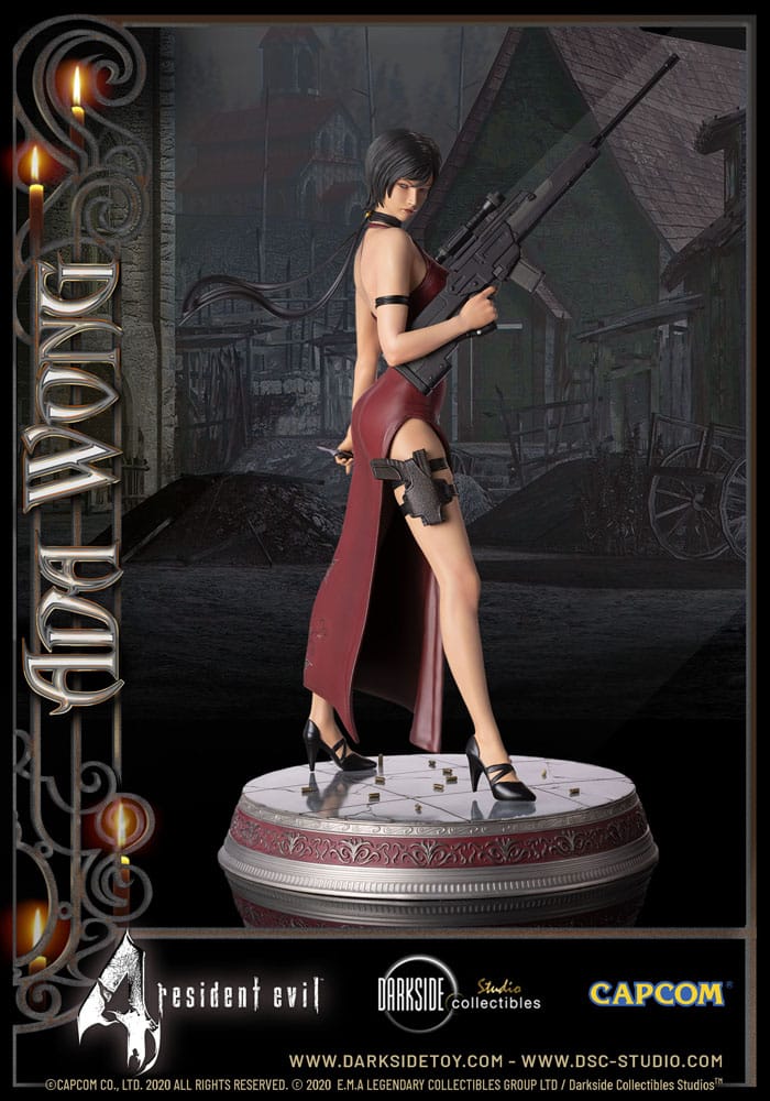 Statuette Ada Wong avec les parties interchangeables visibles
