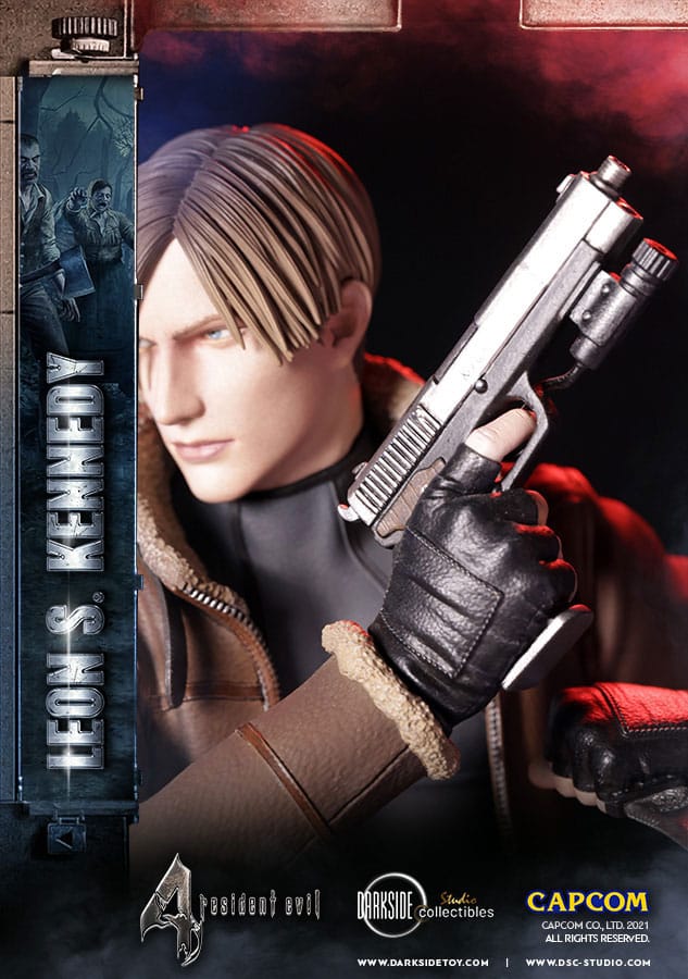 Comparaison de taille de la statuette Leon Kennedy (si applicable)