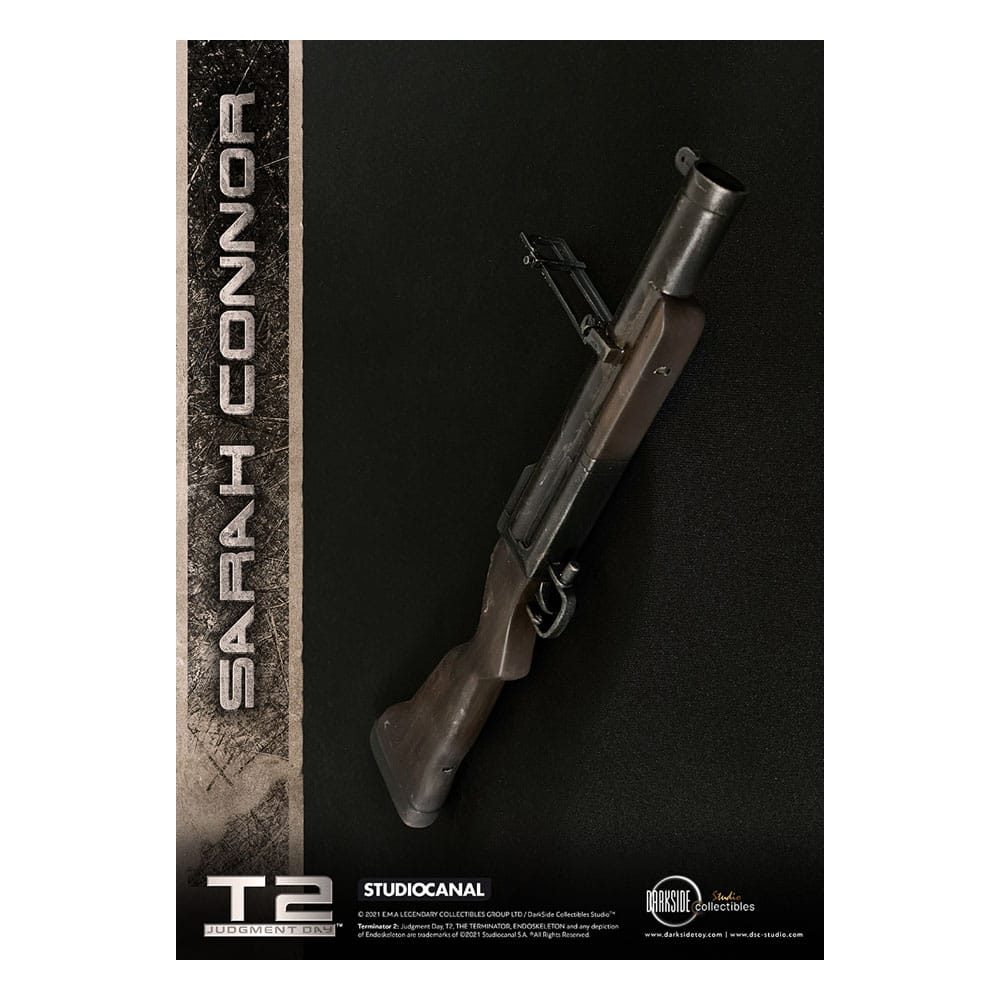 Figurine Sarah Connor T2 exclusive - Détail du visage et expression