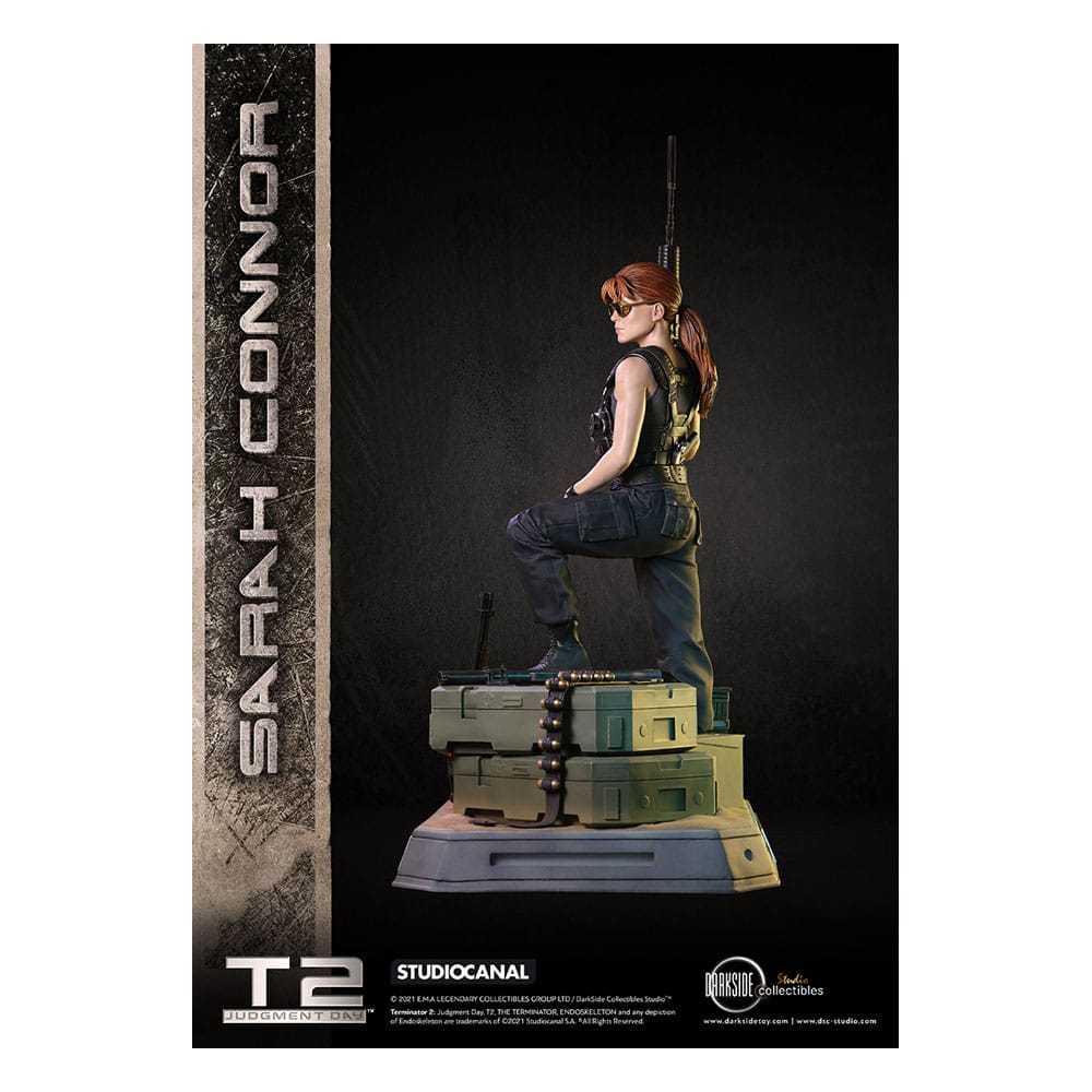 Statuette exclusive Sarah Connor T2 - Détail du fusil et des munitions