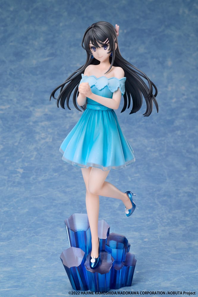 Statuette Mai Sakurajima Jewel Princess 1/7 de face, détails fins