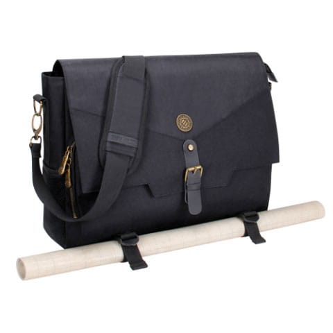 Sac de transport RPG Enhance Essentials noir ouvert avec livres et accessoires