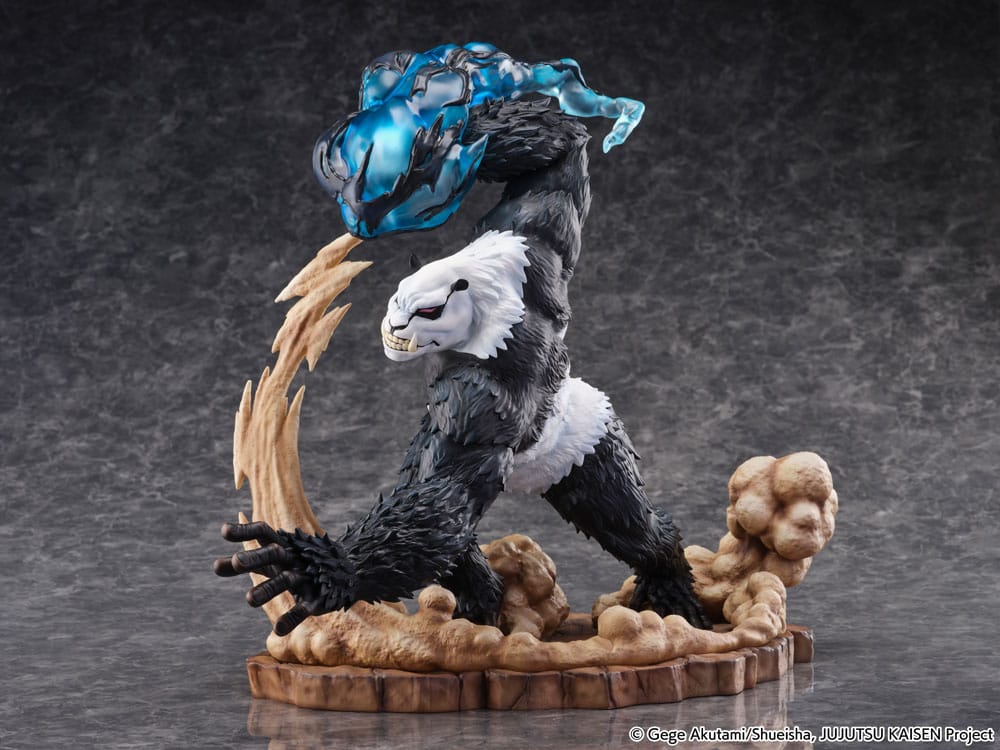 Statuette PVC Panda 34cm - Détail des finitions et textures