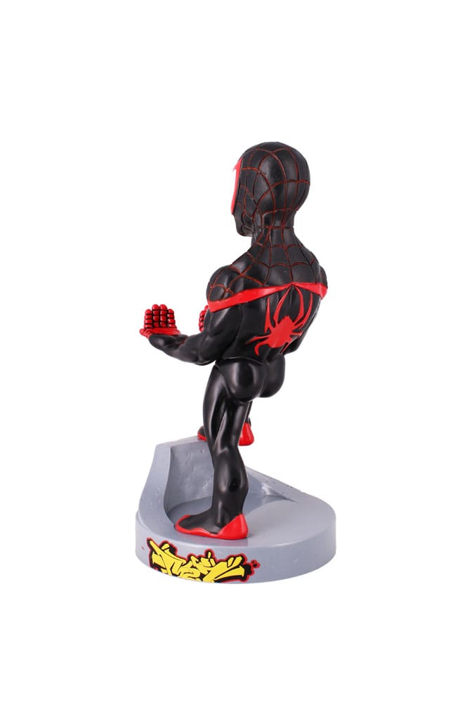 Support Cable Guys Spider-Man Miles Morales sur un bureau gaming