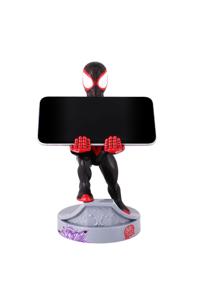 Vue arrière du support Cable Guys Miles Morales et son port USB