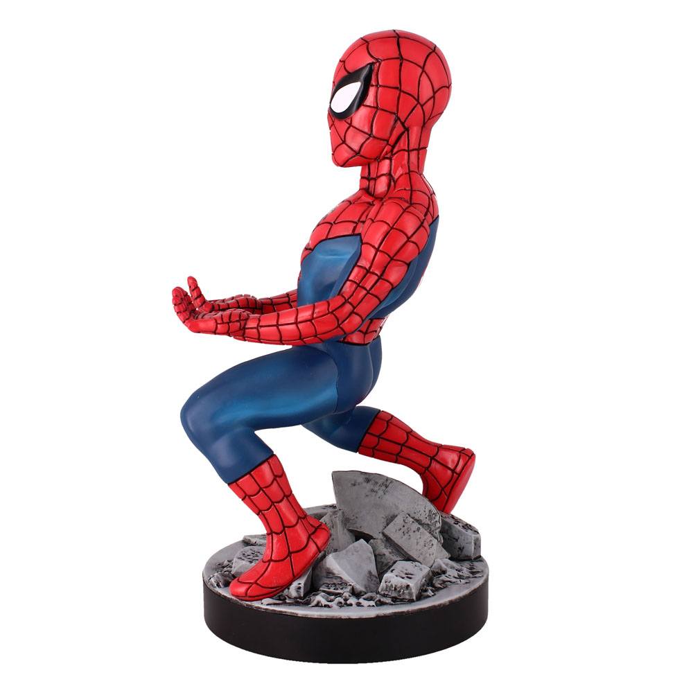 Figurine Spider-Man Cable Guy, détail de la texture du costume