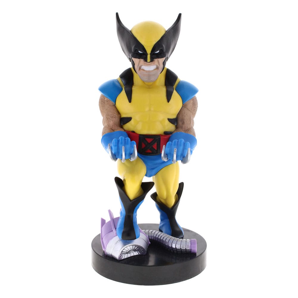 Support Cable Guy Wolverine Marvel 20cm tenant une manette de jeu