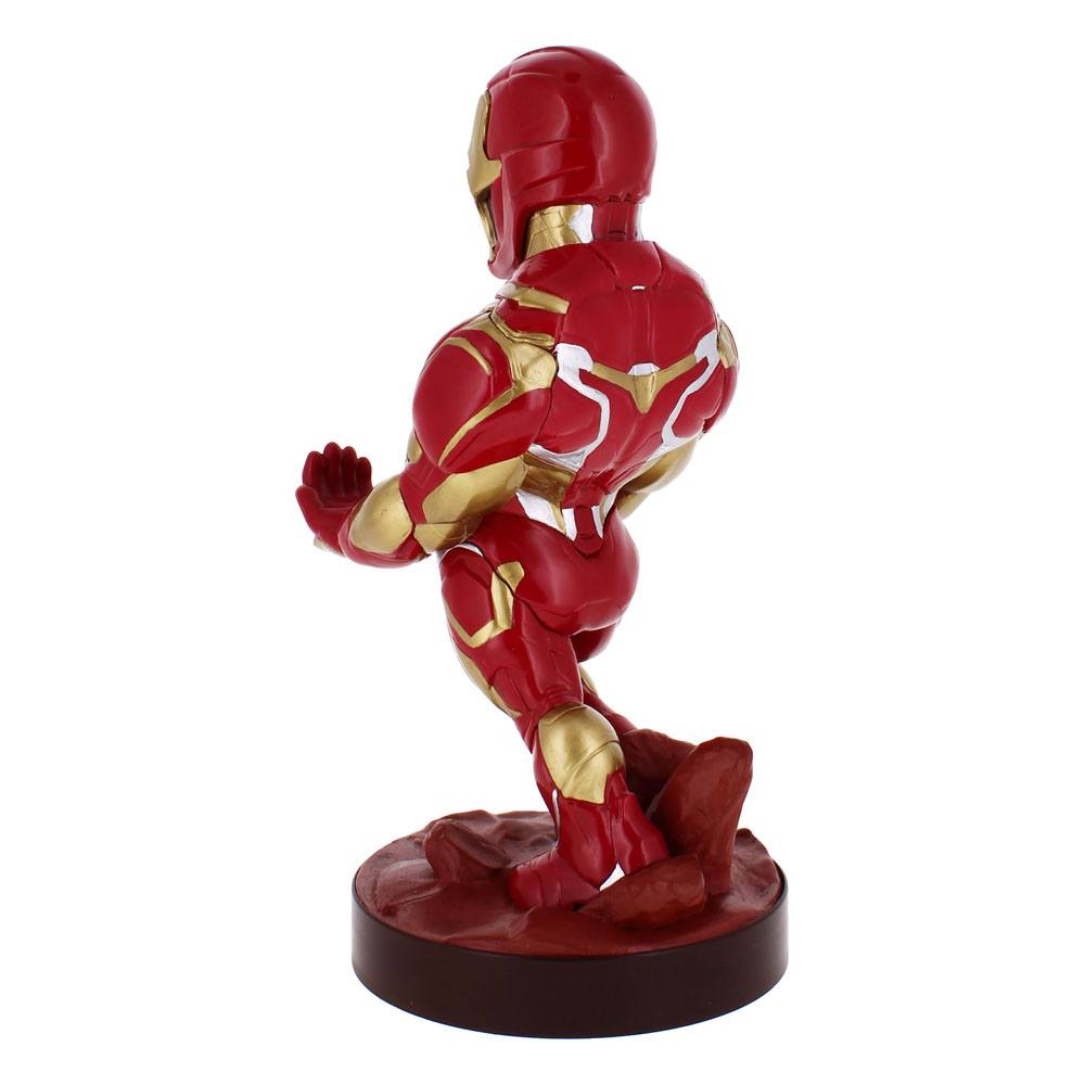 Vue latérale du Cablesguy Iron Man avec son câble USB
