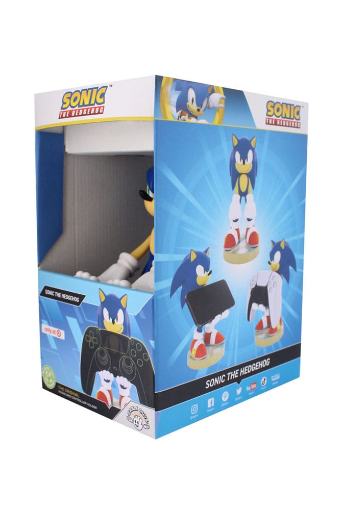 Support Cable Guys Sonic the Hedgehog avec une manette DualShock 4