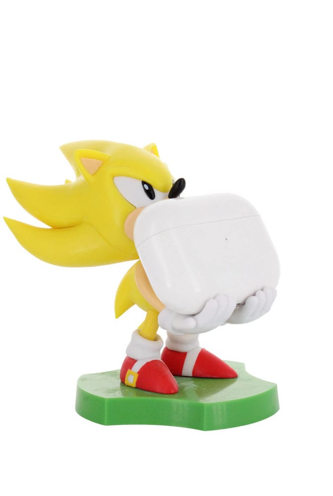 Figurine de collection Super Sonic Holdems en action