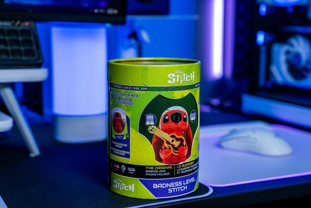 Gros plan sur le visage de Stitch Holdems, niveau de méchanceté