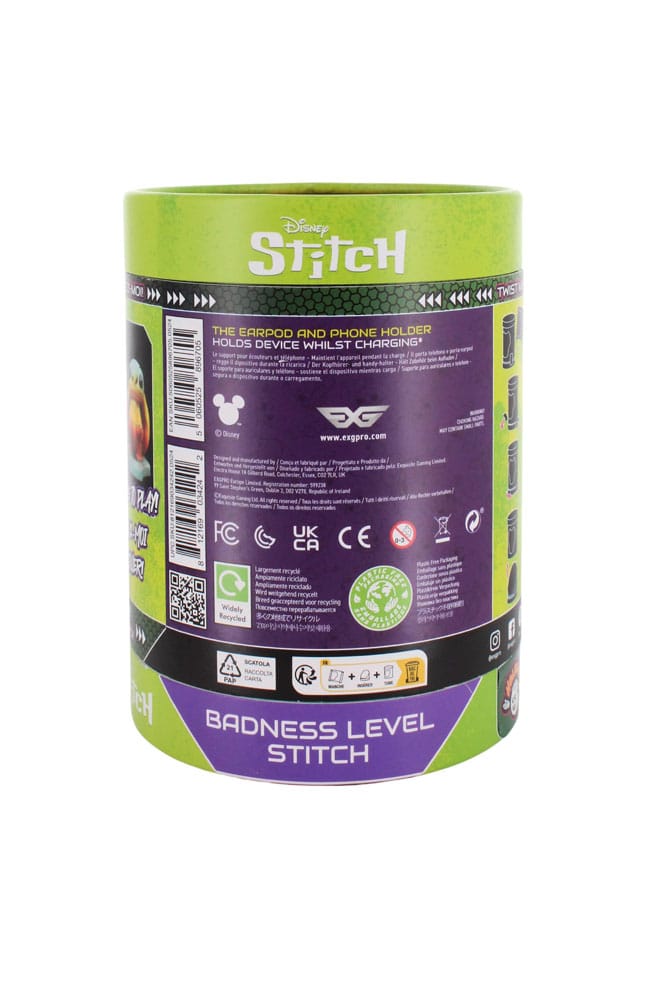 Stitch Holdems tenant un petit objet, exemple d'utilisation