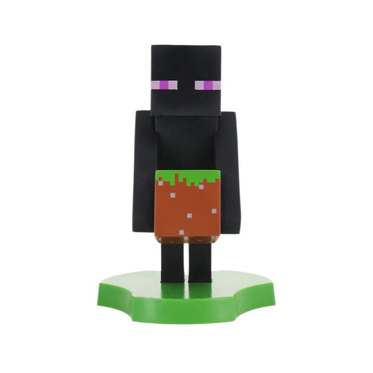 Figurine Enderman Holdems 12cm de profil, supportant des écouteurs
