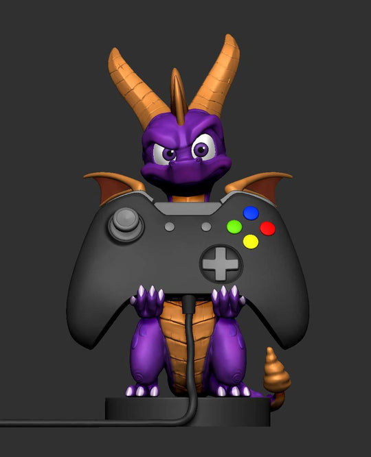 Spyro Cable Guy de profil, montrant le support pour smartphone