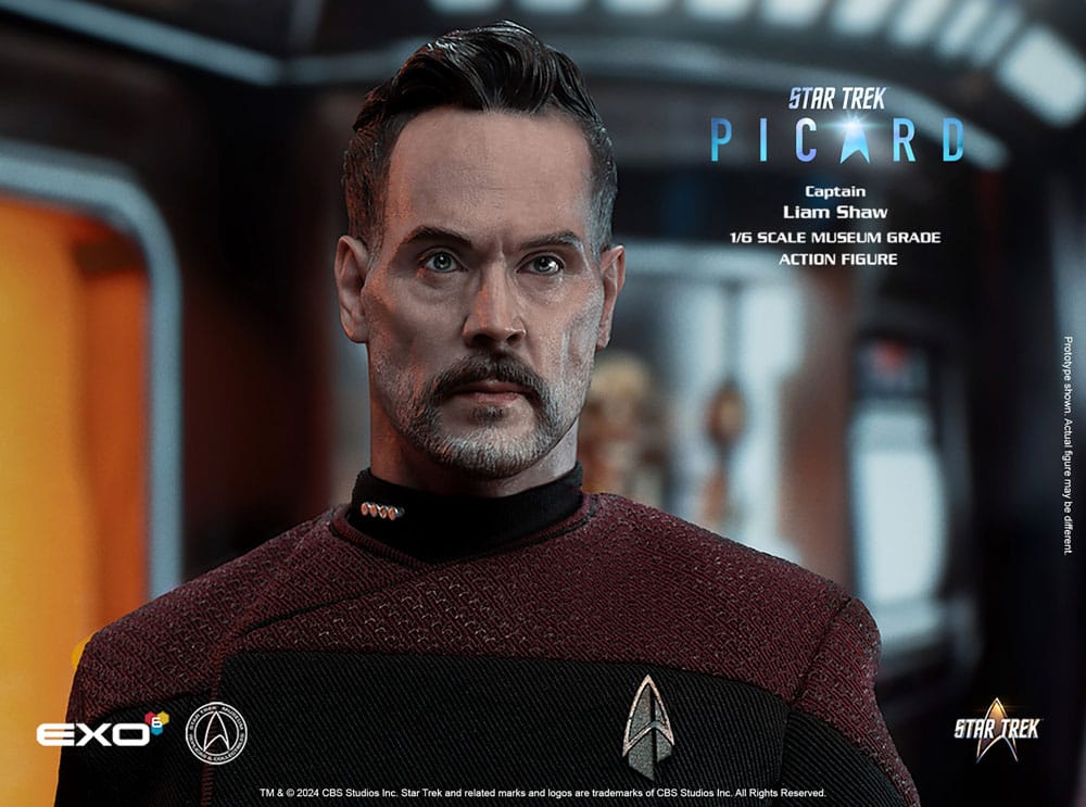 Figurine Captain Liam Shaw 1/6 avec ses accessoires Star Trek Picard