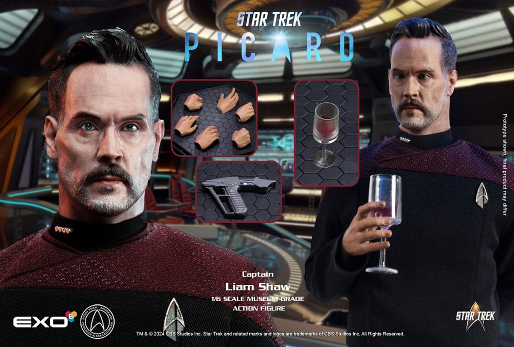 Figurine articulée Captain Liam Shaw 1/6 Star Trek Picard en action