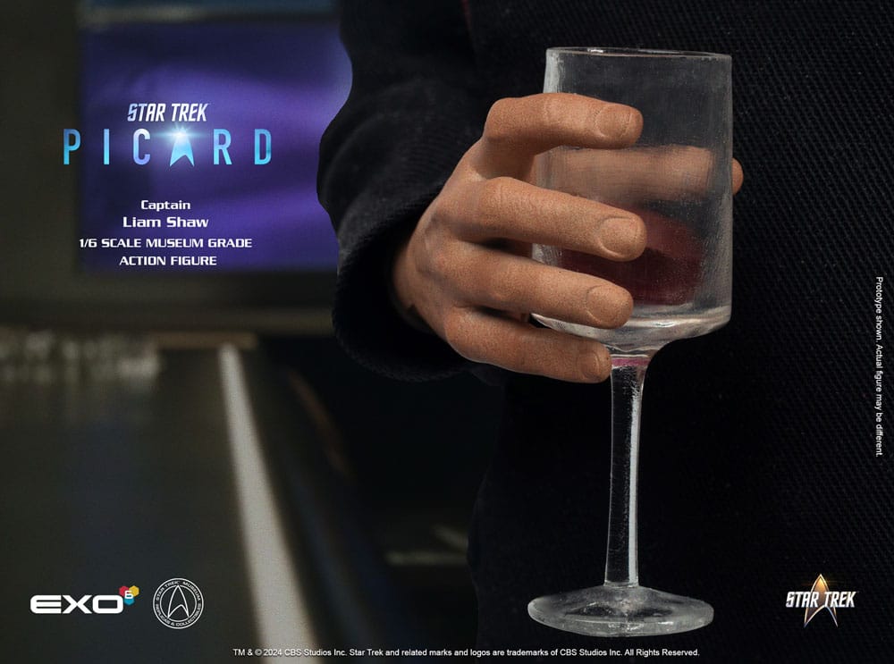 Packaging de la figurine Captain Liam Shaw Star Trek Picard 1/6