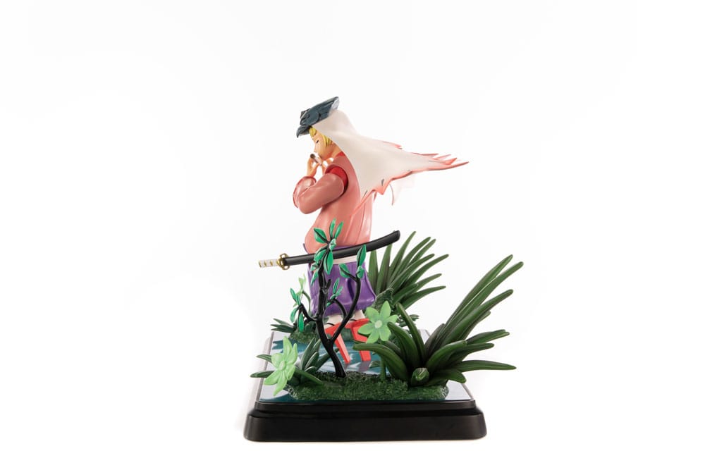 Statuette Okami Waka 42cm en résine, vue de côté