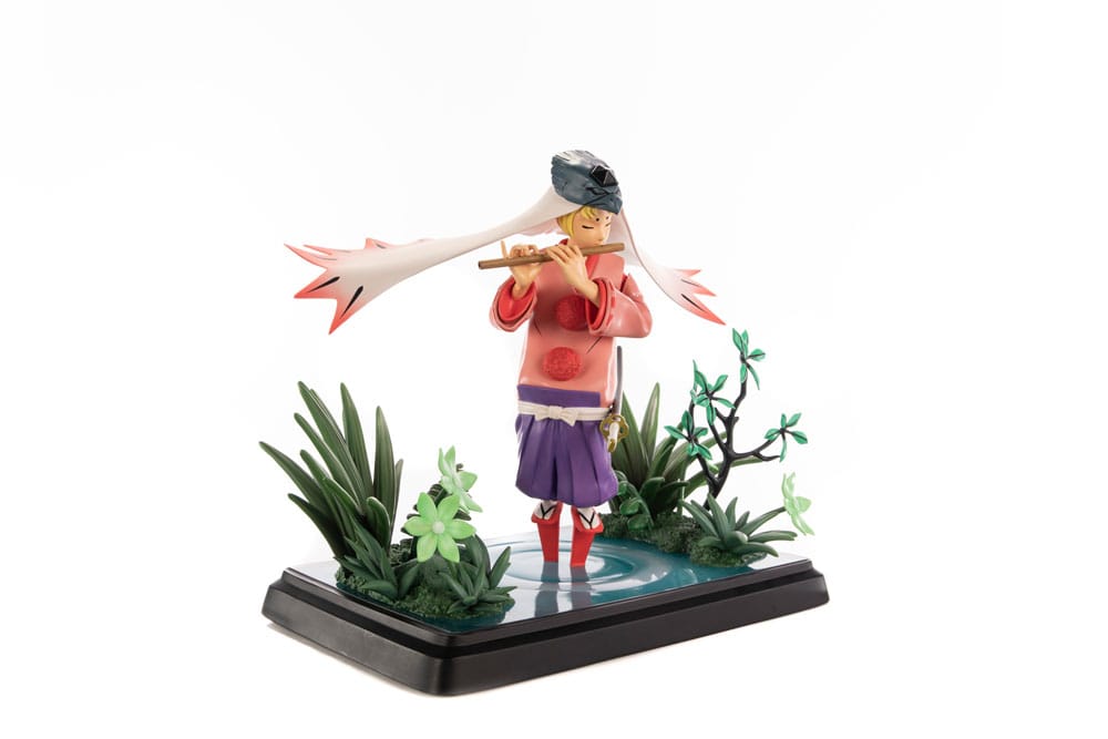 Détails des ornements sur la statuette Waka Okami 42cm