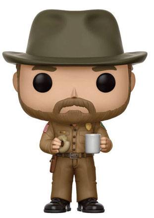 Figurine Funko POP! Stranger Things du Chef Hopper en vinyle 9 cm dans sa boîte-fenêtre