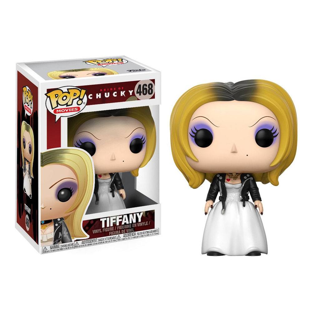 Assortiment Funko POP La Fiancée de Chucky Tiffany avec boîte-fenêtre et variante Chase