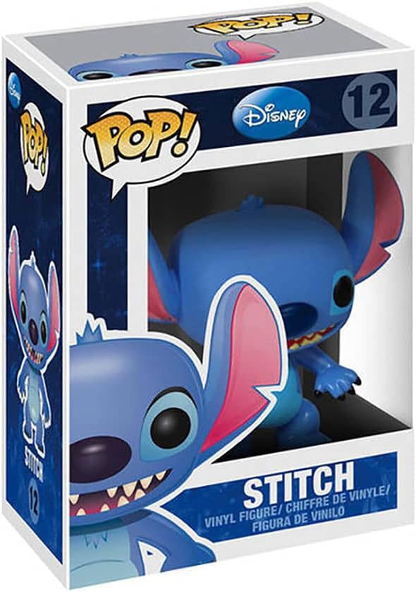 Boîte-fenêtre de la figurine Funko POP! Stitch, Lilo & Stitch, avec logo Disney