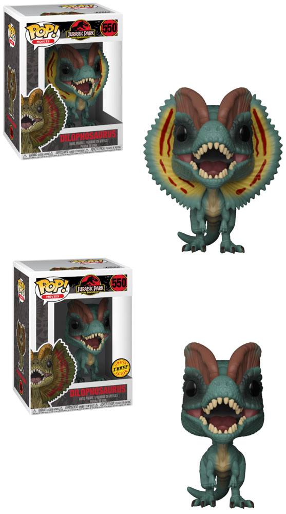 Assortiment Funko POP! Jurassic Park Dilophosaurus (6 figurines) avec variante chase