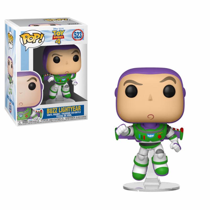 Figurine Funko POP! Buzz Lightyear de Toy Story 4 en vinyle, 9 cm, dans sa boîte-fenêtre.