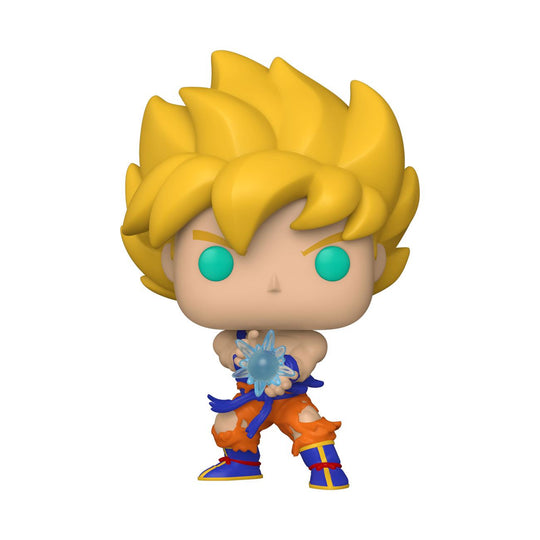 Figurine Funko POP! Dragon Ball Z SS Goku Kamehameha en action