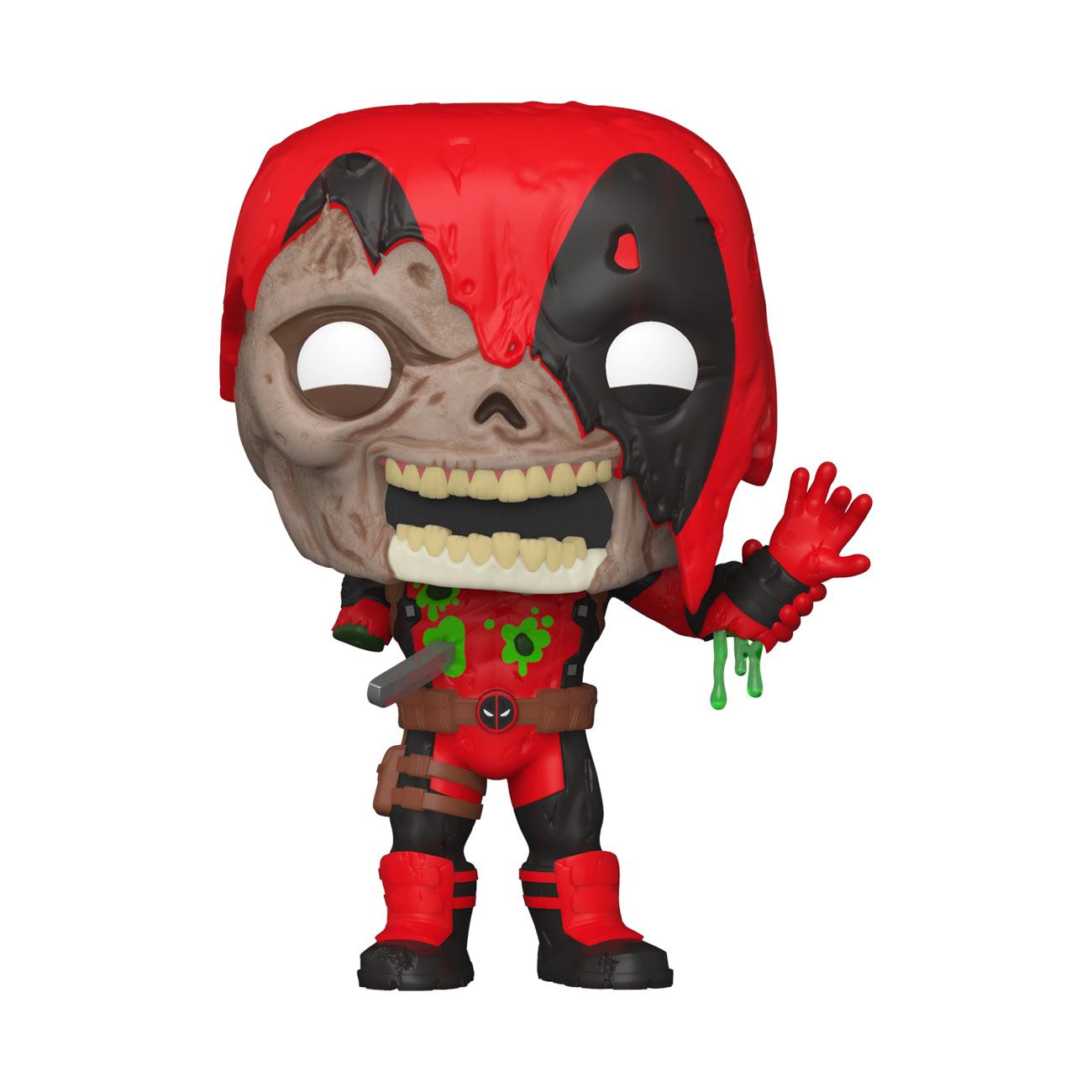 Figurine Funko POP! Zombie Deadpool Marvel en vinyle de 9 cm, vue frontale