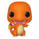 Figurine Funko POP! Pokémon Salamèche (Charmander) vue de face dans sa boîte-fenêtre.