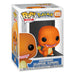 Détail de la figurine Funko POP! Salamèche (Charmander) hors de sa boîte, montrant le design stylisé et la flamme de sa queue.