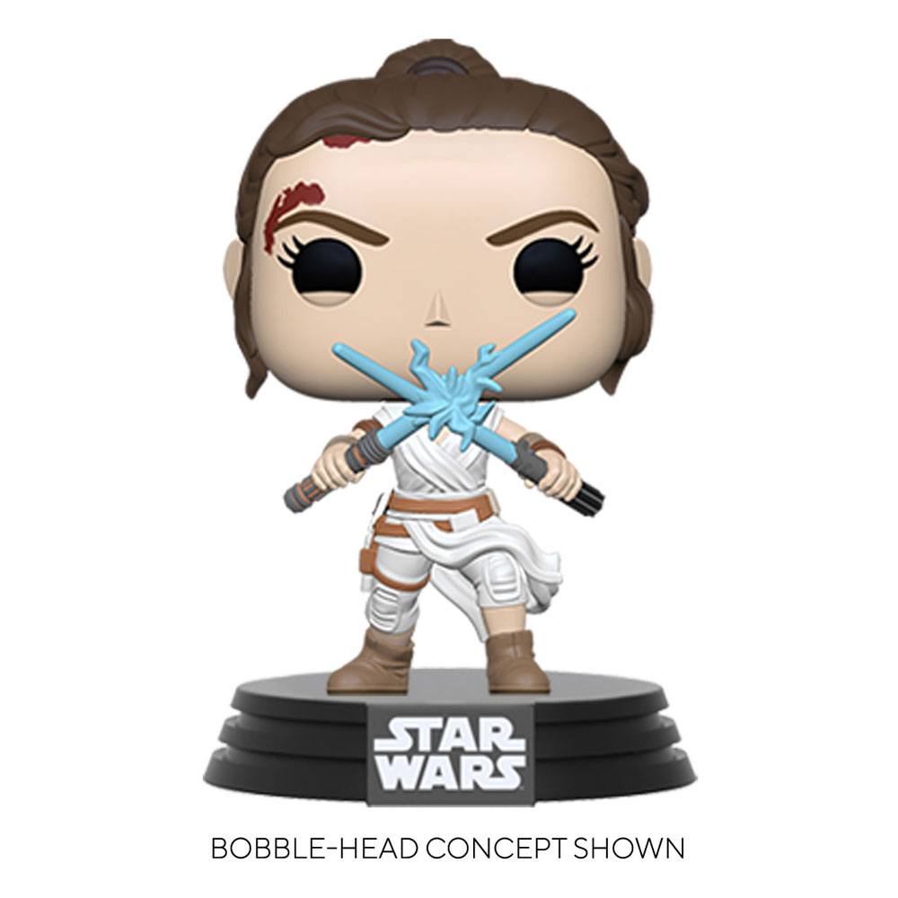 Figurine Funko POP! Star Wars Episode IX Rey avec deux sabres laser, 9cm, en boîte-fenêtre