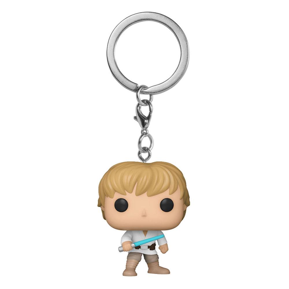 Présentoir de 12 porte-clés Funko Pocket POP! Star Wars Luke Skywalker en vinyle 4 cm