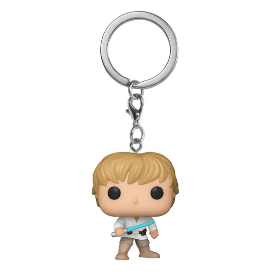 Présentoir de 12 porte-clés Funko Pocket POP! Star Wars Luke Skywalker en vinyle 4 cm