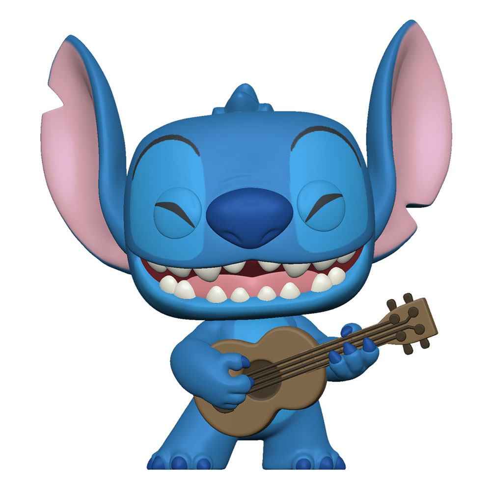 Figurine Funko POP! Disney Stitch avec Ukulélé 9 cm dans sa boîte-fenêtre
