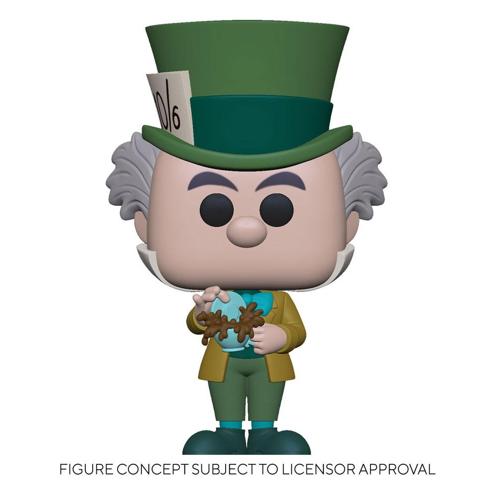 Figurine Funko POP! Disney Le Chapelier Fou d'Alice au Pays des Merveilles en vinyle 9 cm dans sa boîte-fenêtre