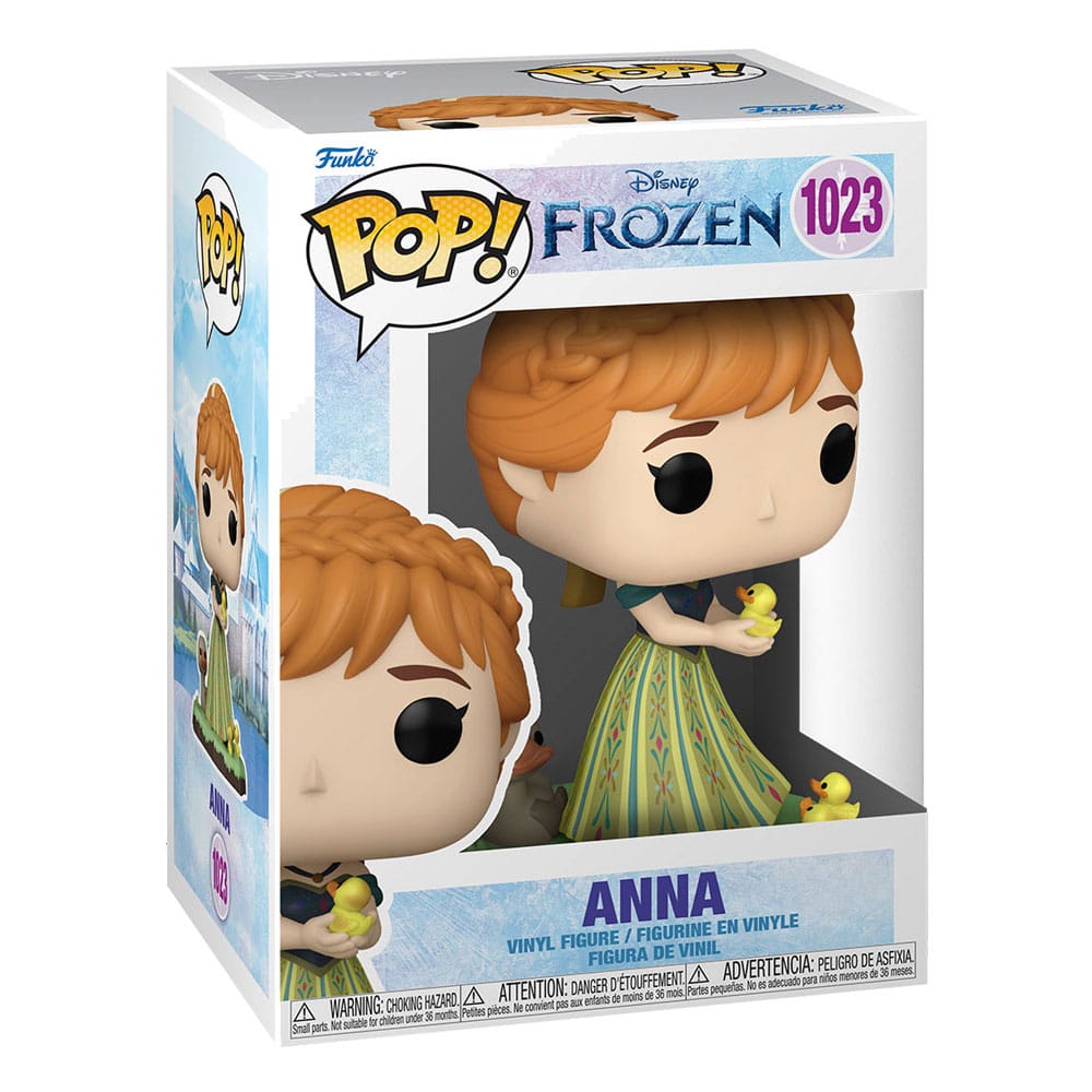 Boîte-fenêtre de la figurine Funko POP! Disney Anna, montrant le personnage et le logo Funko