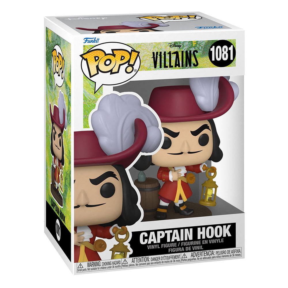 Boîte-fenêtre de la figurine Funko POP! Capitaine Crochet, vue de face