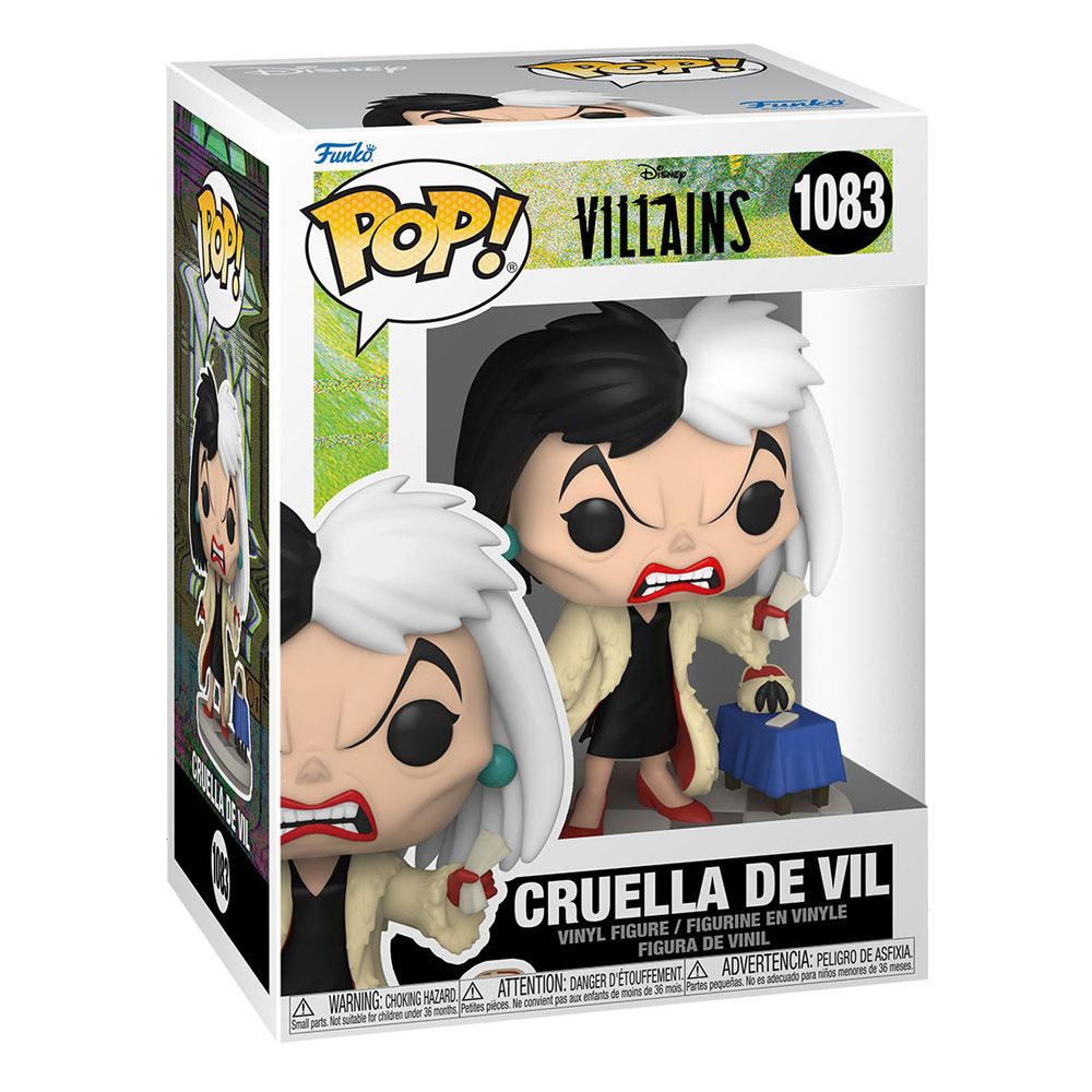 Boîte-fenêtre de la figurine Funko POP! Cruella de Vil Disney Villains