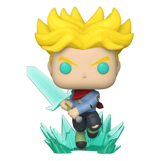 Figurine Funko POP! Dragon Ball Super Trunks Super Saiyan avec épée vue de face