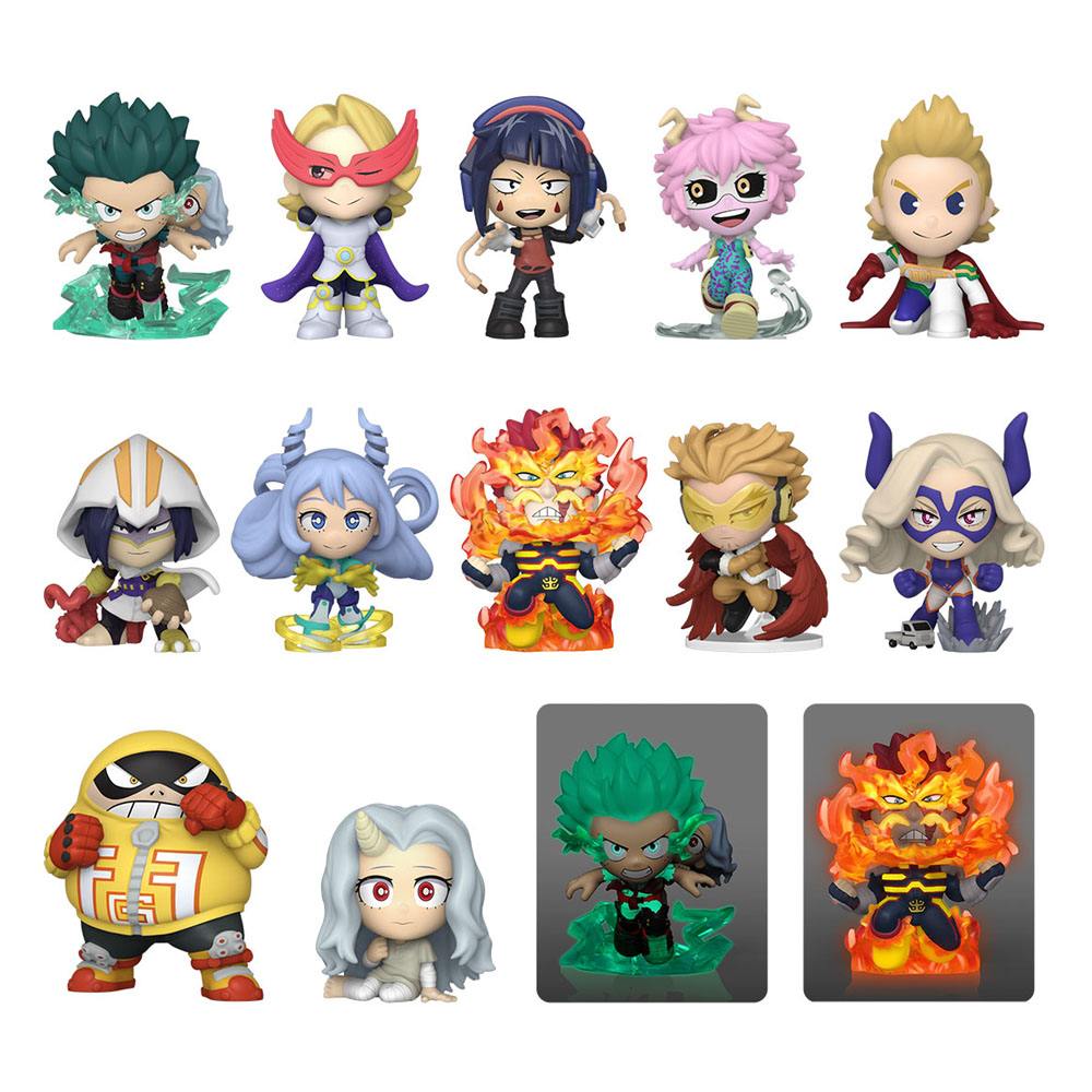 Gros plan sur une boîte mystère Funko Mystery Minis My Hero Academia avec figurine