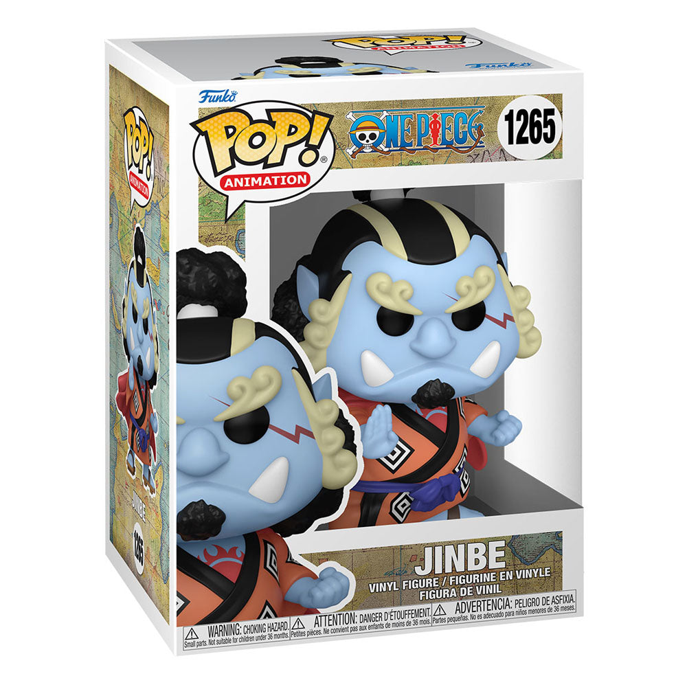 Gros plan sur la figurine Funko POP! Jinbe version normale
