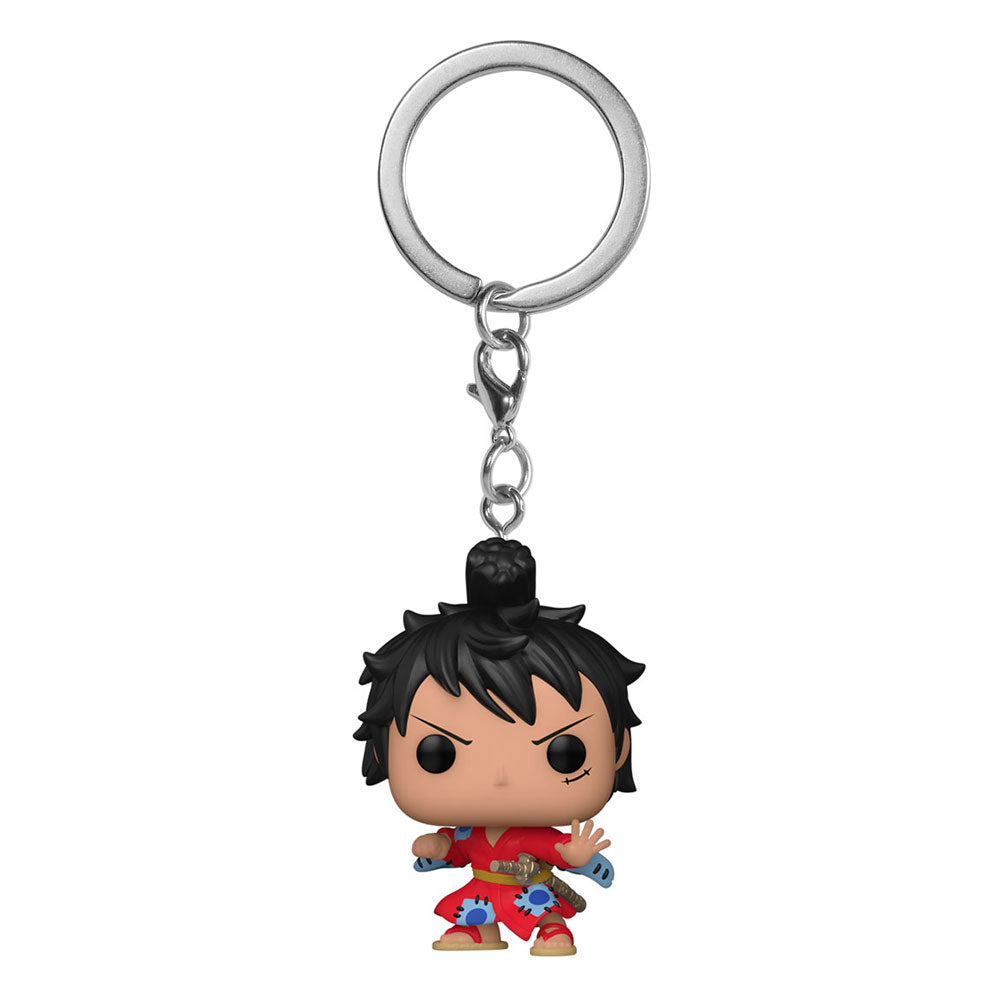 Présentoir complet de 12 porte-clés Funko Pocket POP! One Piece Luffy Kimono