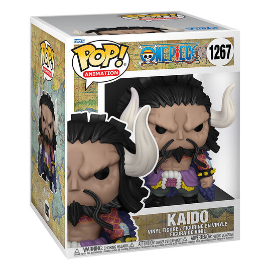 Figurine Funko POP! One Piece Kaido Super Sized 17cm, vue de côté, montrant la taille et la texture
