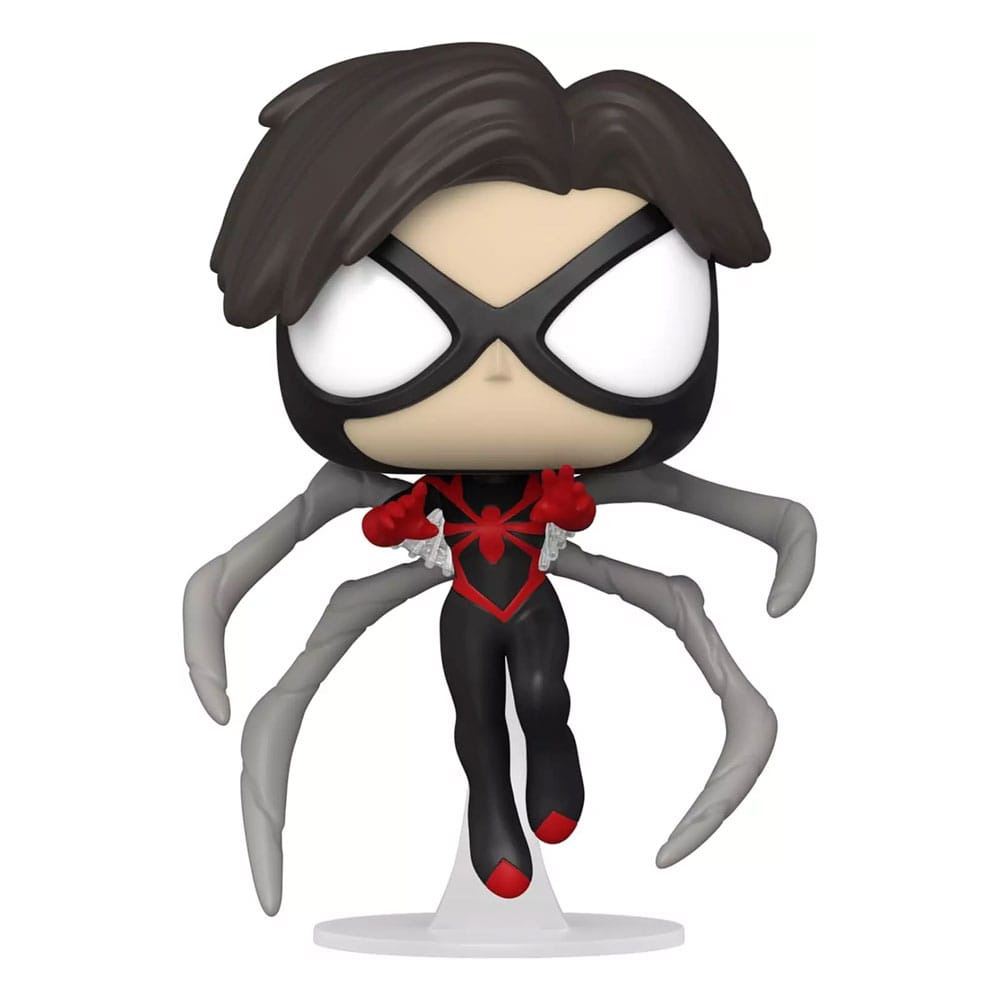Figurine Funko POP! Spider-Woman Mattie Franklin Marvel Year of the Spider en vinyle de 9 cm, vue frontale.