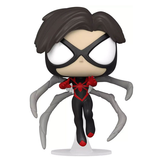 Figurine Funko POP! Spider-Woman Mattie Franklin Marvel Year of the Spider en vinyle de 9 cm, vue frontale.
