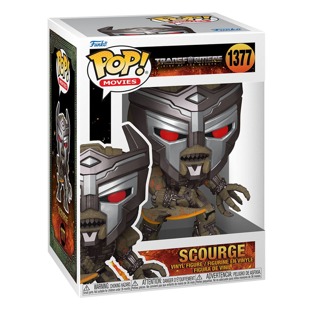 Boîte-fenêtre de la figurine Funko POP! Scourge Transformers