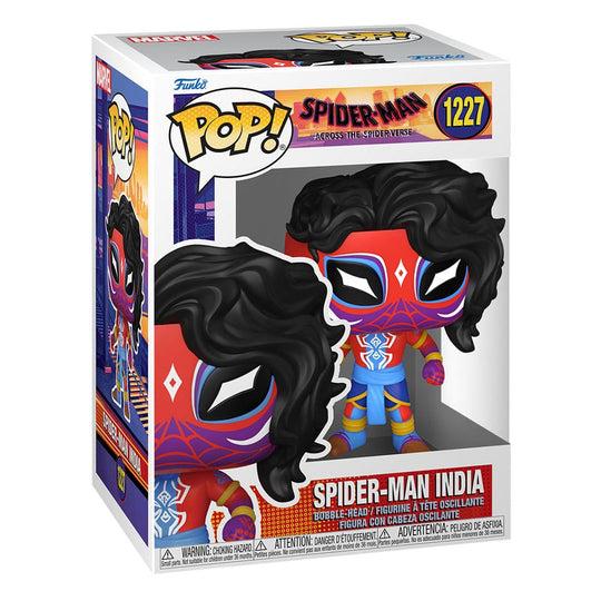 Détail de la figurine Funko POP! Spider-Man India, vue de côté